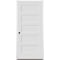 Codel Doors 30"x80"x1-3/4" Primed 5-Panel Equal Panel Interior Shaker 20min Fire Rated 7-1/4" RH Prehung Door 2668134PRI840520MRH26DB714 - alternate 1